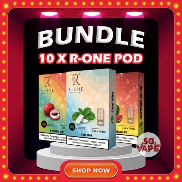 10 X R-ONE POD Get 10 Box X  R-one Pod Flavour with amazing price! FREE DELIVERY Specification : Capacity : 2ML Nicotine : 3% Compatible Device With : RELX Device DD3S DEVICE DD Cube DEVICE ZEUZ Device INSTAR Device WUUZ Device R-ONE DEVICE DD TOUCH DEVICE ⚠️R-ONE POD FLAVOUR AVAILABLE LINE UP⚠️ 100% Drink Black Currant Cool Mint Cuba Tobacco Energy Drink Green Bean Ice Long Jing Tea Mocha Coffee Old Popsicle Pineapple Ice Sour Apple Strawberry Ice Taro Ice Cream Watermelon Ice Yakult Mango Ice Lychee Ice Cola Ice Passion Fruit Melon Ice Grapes Ice Banana Ice Peach Ice Blueberry Ice SG VAPE COD SAME DAY DELIVERY , CASH ON DELIVERY ONLY. ORDER BEFORE 5PM , SAME DAY NIGHT SLOT 7PM – 10PM RECEIVED PARCEL. TAKE BULK ORDER /MORE ORDER PLS CONTACT US : SGVAPEJJ VIEW OUR DAILY NEWS INFORMATION VAPE : SGVAPEJJ