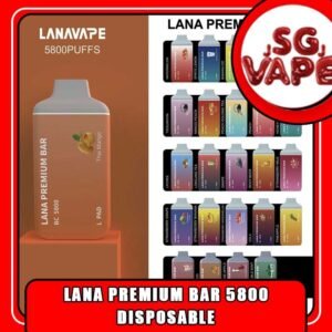LANA PREMIUM BAR 5800 / 5.8k DISPOSABLE - SGVAPEJJ Lana Premium Bar 5800 / 5.8 k Disposable Vape is a fantastic choice for anyone looking for a convenient and reliable vaping experience. The kit comes in a compact and light weight design, making it easy to carry with you wherever you go. The device provides up to 5800 puffs, which is more than enough to last for several days of vaping. Additionally, the device is rechargeable, which means that you don't have to worry about running out of power when you need it most. Another advantage of the Lana Premium Bar 5800  is its ease of use. The device is draw-activated, which means that you simply inhale to activate the device. This makes it ideal for those who are new to vaping or simply prefer a more straightforward experience. Specifition :  Puff : 5800 Puffs Nicotine : 3% Capacity : 13ml Battery : 650mAh Charging : Rechargable with Type C ⚠️LANA PREMIUM 5800 DISPOSABLE⚠️ Apple Grape Banana Iced Champagne Apple Coke Golden Armor Grape Gum Grape Honey Grape Honeydew Lemonade Tea Longjing Tea Lychee Iced Mango Peach Passion Fruit Peach Oolong Tea Peach Pineapple RootBeer Sprite Lemon Strawberry Banana Strawberry Grape Strawberry Milk Strawberry Watermelon Taste Of Sea (Sea Salt Lemon) Thai Mango Tie Guan Yin Watermelon Lychee Watermelon Yummy Yam SG VAPE COD SAME DAY DELIVERY , CASH ON DELIVERY ONLY. ORDER BEFORE 5PM , SAME DAY NIGHT SLOT 20:00 PM – 23:00 PM RECEIVED PARCEL. TAKE BULK ORDER /MORE ORDER PLS CONTACT US : SGVAPEJJ VIEW OUR DAILY NEWS INFORMATION VAPE : SGVAPEJJ