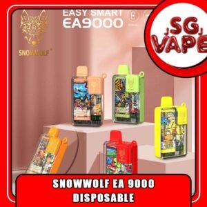 SNOWWOLF EA9000 DISPOSABLE - SGVAPEJJ The SNOWWOLF EA9000 DISPOSABLE also as 9k puffs , in our Vape Singapore - SG VAPE JJ Ready Stock , get it now with us and same day delivery ! Snowwolf ea smart is a Malaysia brand made to satisfy Malaysian taste buds. The snowwolf easy smart have amazing flavour with cooling taste. Experience a whole new level of chill and satisfaction with the EA9000 Disposable 5% vape by Snowwolf. Snowwolf is one of the pioneers in the vape mod industry, and their relentless pursuit of innovation and intricate designs is beautifully showcased by the vibrant artwork and transparent case on the EA 9000. Specification : Battery Capacity : 650mAh Constant Power : 10.5~16w Charging Port : Type-c Rechargeable Disposable Nicotine : 5% / 50mg ⚠️SNOWWOLF VAPE EA 9000 FLAVOUR LINE UP LIST⚠️ Grape Candy Grape Yogurt Triple Mint Strawberry Grape Candy Pacific Cooler Blue Razz Ice Skittles Watermelon Mint Bbubblegum Strawberry Watermelon Pomelo Pearl Grap SG VAPE COD SAME DAY DELIVERY , CASH ON DELIVERY ONLY. ORDER BEFORE 5PM , SAME DAY NIGHT SLOT 20:00 PM – 23:00 PM RECEIVED PARCEL. TAKE BULK ORDER /MORE ORDER PLS CONTACT US : SGVAPEJJ VIEW OUR DAILY NEWS INFORMATION VAPE : SGVAPEJJ
