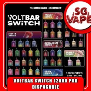 VOLTBAR 12000 PREFILLED CARTRIDGE 12K PUFFS - SGVAPEJJ Voltbar 12000 Switch Prefilled Cartridge *ONLY CARTRIDGE Tantalize Your Taste Buds with the Irresistible Trio of Our 3 Best Selling Flavors! Blackcurrant Honeydew Voltbar 12K Cartridge in the tantalizing blend of Blackcurrant and Honeydew. Delve into the rich, velvety embrace of sun-ripened blackcurrants intertwined with the refreshing sweetness of succulent honeydew melon. The luscious blackcurrant sweeps across your palate, leaving a trail of juicy satisfaction, while the honeydew whispers its nectarous secrets, creating an irresistible harmony that’s simply unparalleled. Ribena Voltbar 12k Cartridge Ribena, a Flavorful Ride through the Iconic Ribena Taste! Embark on a journey of fruity delight with Voltbar Switch Prefilled Cartridge Ribena. Experience the iconic taste of Ribena, bursting with the goodness of ripe berries. Strawberry Yakult Voltbar 12k Cartridge Strawberry Yakult, a Delicious Fusion of Fresh Strawberries and Classic Yakult! Each puff delivers a burst of sweet strawberry goodness, complemented by the familiar and refreshing sensation reminiscent of Yakult. Specification : Puff : 12000 Puffs Volume : 21ML Flavour Charging : Rechargeable with Type C Coil : Mesh Coil Fully Charged Time : 25mins Nicotine Strength : 5% ⚠️VOLTBAR SWITCH 12000 PUFFS CARTRIDGE LINE UP⚠️ Blackcurrant Honeydew Blackcurrant Lychee Blackcurrant Melon Energy Drink Grape Bubblegum Hawaiian Mango Honeydew Lychee Logan Mango Watermelon Mango Yacult Mint Chewing Gum Passion Yakult Peach Mango Ribena Ribena Yakult Sakura Grape Solero Lime Strawberry Apple Strawberry Grape Strawberry Ice Strawberry Yakult Watermelon Bubblegum Watermelon Ice Watermelon Kiwi Watermelon Lychee SG VAPE COD SAME DAY DELIVERY , CASH ON DELIVERY ONLY. ORDER BEFORE 5PM , SAME DAY NIGHT SLOT 20:00 PM – 23:00 PM RECEIVED PARCEL. TAKE BULK ORDER /MORE ORDER PLS CONTACT US : SGVAPEJJ VIEW OUR DAILY NEWS INFORMATION VAPE : SGVAPEJJ