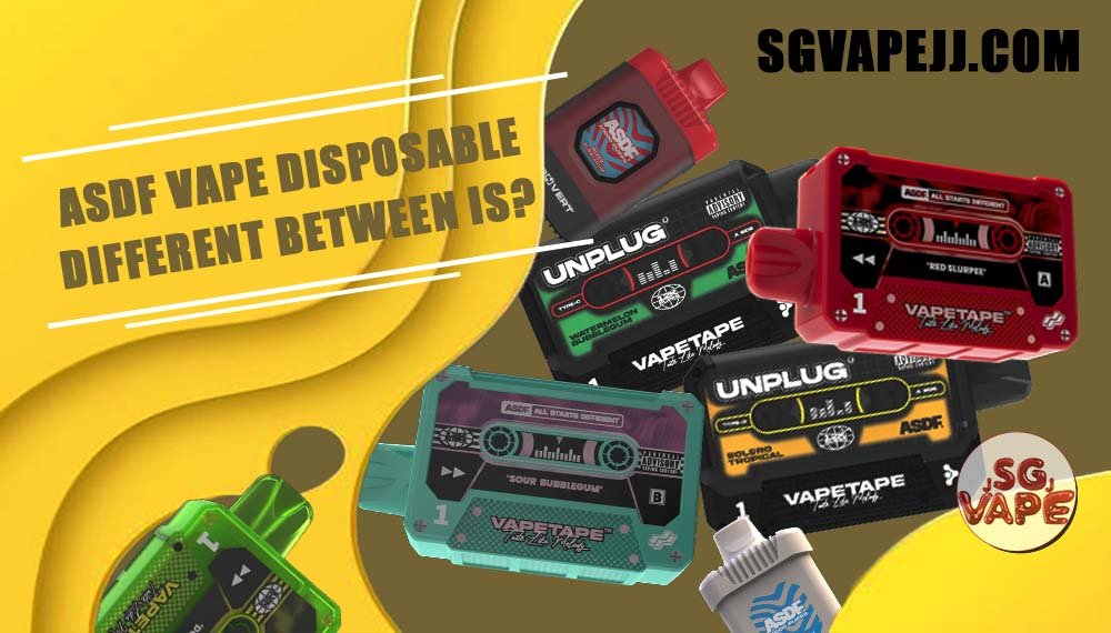 Different Between of ASDF VAPE ALL DISPOSABLE , The ASDF Company is Singapore Vapers Market Best Selling Brand ! Available Product of Vapetape 8000 Puffs , Vapetape 12000 Puffs , Asdf Convert 10000 Puffs and Vapetape Unplug 12000 Puffs . But do you know what’s fascinating and what’s the difference between them ? Next I believe this article will answer your question . Vapetape 8000 / Vapetape 8k Disposable - View More The VapeTape 8000 disposable vape is a high-capacity disposable vape designed to provide an extended vaping experience. The device comes pre-filled with 19ml of e-liquid, which is available in a range of delicious flavors and varying nicotine strengths to suit individual preferences. Specification : Capacity : 19ML Battery : 650mAH 8000 Puffs with Mesh Coil Charging Type-C Cable Vapetape 12000 / Vapetape 12k Disposable - View More The Vapetape 12k Each Price is Cheaper , but we got bundle sale for lowest in Singapore Market and for you choose . 5 PCS X Bundle set 10 PCS X Bundle set VAPETAPE 12K Puffs available in 25 different flavors and 5% nicotine each! Taste smooth, mildly sweet, and slightly cool. Satifying vapor as always! Vapetape 12,000 have very fancy design , the young generation cant refuse this product at all , the price is also acceptable . Really recommend this sg vape at all ! Specification : Puffs : 12,000 Coil : Mesh coil Battery Capacity : Rechargeable with Type C E-liquid Capacity : 19ml Nicotine Strength : 5% Charging Time : Roughly 10 min – 15 min ASDF Convert 10000 / ASDF Convert 10k Disposable - View More The ASDF CONVERT 10k also as 10000 puffs starter kit , in our Vape Singapore – SG VAPE JJ Ready Stock , get it now with us and same day delivery ! This  starter kit is a Malaysia local brand. The Vapetape is under ASDF company also. The ASDF Convert 10K is a Prefilled pod system. The starter kit included a flavour pod and a reuseable battery. There is a led battery indicator. It show green light when battery percentage is 71%-100% , blue light when 26%-70% and turns red light when battery percent less than 25%. Specification : Colour : 2 options Battery Volume : 500 mAh Charging : Rechargeable with Type C Fully Charged Time : 15mins Battery Indicator Vapetape Unplug 12000 / Vapetape Unplug 12k Disposable - View More The Vapetape Unplug 12K disposable vape is by ASDF , provides an excellent vaping experience with a 12,000 puffs capacity. For ease of use and diversity, this disposable system combines with a 5% nicotine context and type C charghing port. Its creative design prioritises portability and ease of use while offering a fulfilling vaping experience. Users looking for a longer lasting choice without the inconvenience of refills or recharges may enjoy a customisable and controlled vaping experience with this device’s features including adjustable airflow and a battery indicator. Specification: Puffs : 12000 puffs Volume : 21ML Flavour Charging : Rechargeable with Type C Coil : Mesh Coil Fully Charged Time : 25mins Nicotine Strength : 5% SG VAPE COD SAME DAY DELIVERY , CASH ON DELIVERY ONLY. ORDER BEFORE 5PM , SAME DAY NIGHT SLOT 7PM – 10PM RECEIVED PARCEL. TAKE BULK ORDER /MORE ORDER PLS CONTACT US : SGVAPEJJ VIEW OUR DAILY NEWS INFORMATION VAPE : SGVAPEJJ