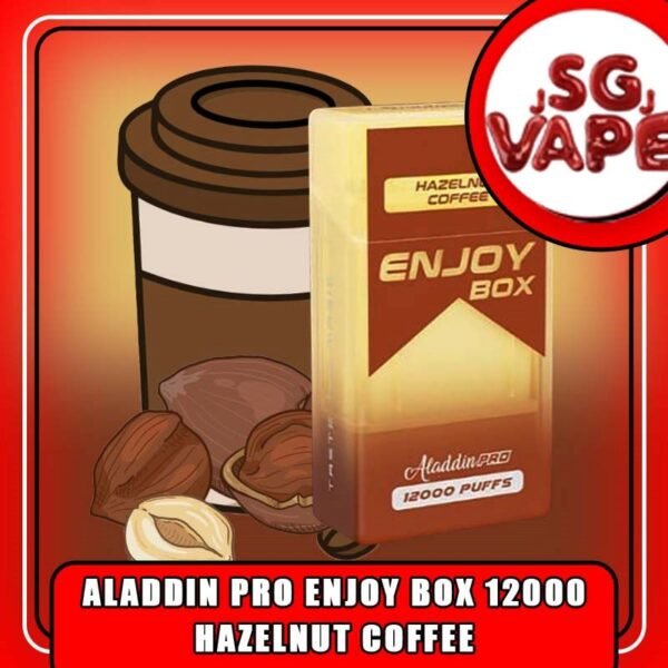 ALADDIN PRO ENJOY BOX 12000 /12K DISPOSABLE The ALADDIN PRO ENJOY BOX 12000 also as 12k puffs , in our Vape Singapore - SG VAPE JJ Ready Stock , get it now with us and same day delivery ! Enjoy delicious vaping experience The ALADDIN Enjoy Box 12k Puffs! Design in a sleek cigarette box style design with a cap for mouthpiece protection! Enjoy 15+ delightful flavors with 12K smooth puffs, each bursting with sweet perfection! Explore the complete Aladdin Pro Vape Collection here . New colors & New Flavor Line Up! Specification : Puffs : 12,000 Coil : 1.0 Ohm Mesh coil Battery Capacity : 650mAh Rechargeable Nicotine Strength : 5% Charging Time : Roughly 10 min - 15 min ⚠️ALADDIN PRO ENJOY BOX 12000 FLAVOUR LIST⚠️ Energy Drink Guava Hazelnut Coffee Strawberry Mango Cappucino Honeydew Sirap Bandung Mango Yakolt Strawberry Grape Double Mango Candy Honeydew Yakolt Mango Peach Mango Yakolt Sour Bubblegum Solero Lime Strawberry Blackcurrant White Coffee Mango Bubblegum Strawberry Bubblegum Mixed Bubblegum Solero Yakult Mango Yakolt SG VAPE COD SAME DAY DELIVERY , CASH ON DELIVERY ONLY. ORDER BEFORE 5PM , SAME DAY NIGHT SLOT 20:00 PM – 23:00 PM RECEIVED PARCEL. TAKE BULK ORDER /MORE ORDER PLS CONTACT US : SGVAPEJJ VIEW OUR DAILY NEWS INFORMATION VAPE : SGVAPEJJ