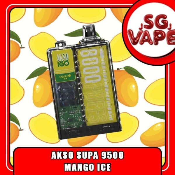 AKSO SUPA 9500 DISPOSABLE - SGVAPEJJ The AKSO SUPA 9500 DISPOSABLE In our Vape Singapore Shop Ready Stock on Sale ! Get it now with us and same day delivery SGVAPE ! AKSO SUPA disposable are one of the smash-market vape in Malaysia. They pack a rechargeable battery and come prefilled with a whopping 9.5ml of liquid together with an indicator special for battery and liquid level. This allows you to vape longer on a single disposable and makes the AKSO SUPA a great option for traveling, extended road trips, or even just day-to-day use. Each AKSO SUPA disposable will last for 9500 puffs. Each AKSO SUPA delivers a great flavoring, a satisfying draw and the indicator; three fastors that make for a great disposable. They feel really good in the hand as the rounded it ergonomic to hold vape with. The AKSO SUPA is available more Flavour for you to choose. Adjustable Airflow Some of the AKSO product comes with airflow adjustable, same goes with AKSO SUPA. The function for your satisfying your daily vape. 9500 Puffs Number of puff can long last more than 1 week with a great usage of a pad. Battery & Liquid Indicator The great function of the indicator to alert you the power of battery and the liquid level in the pod. 9.5ml The high amount of liquid with a great consistency taste since the first puff. Specification : Up to 9500 Puffs under specific conditions. Type C Rechargeable Smart Screen Indicator for Battery & E-liquid Safety Child Lock Button Adjustable Airflow Booster Button ⚠️AKSO SUPA 9500 DISPOSABLE FLAVOUR LIST⚠️ Apple Asam Boi Blackcurrant Yakult Creamy Milk Ice Cream Cake Mango Yacult Rootbeer Solero Strawberry Vanilla Donut Vanilla Latte Yakult Nutty Tobacco Blackberry Ice ⚠️AKSO SUPA 9500 ICE SERIES FLAVOUR LIST⚠️ Taro Ice Cream Super Ice Mint Green Grapes Lychee Longan ⚠️AKSO SUPA 9500 BOOST SERIES FLAVOUR LIST⚠️ Mango Ice Watermelon Ice Guava Asam Grape Ice Melony Gum Strawberry Gum SG VAPE COD SAME DAY DELIVERY , CASH ON DELIVERY ONLY. ORDER BEFORE 5PM , SAME DAY NIGHT SLOT 20:00 PM – 23:00 PM RECEIVED PARCEL. TAKE BULK ORDER /MORE ORDER PLS CONTACT US : SGVAPEJJ VIEW OUR DAILY NEWS INFORMATION VAPE : SGVAPEJJ