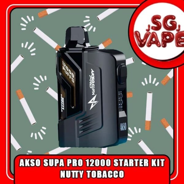 AKSO SUPA PRO 12000 / 12K DISPOSABLE The AKSO SUPA PRO 12000 DISPOSABLE Starter Kit in our SG VAPE JJ ready stock on sale , get it now with us and same day delivery ! The AKSO Supa 12K DISPOSABLE  is a cutting-edge close pod system starter kit featuring advanced chipsets for precise battery and liquid measurements . It equips an auto-lock safety feature that enhances user security, and with 12 flavor options, it offers a diverse vaping experience. What makes AKSO SUPA PRO 12K are different than the other device because it came with Chip Set System which will show you accurate level of flavour indicator. delivers a great flavoring, a satisfying draw and the indicator; They feel really good in the hand as ergonomic shape to hold and vape with. (by Vapesg , sgvapejj.com) Specification : Puffs : 12000 Coil : Mesh coil Battery Capacity : Type-C Rechargeable Nicotine Strength : 5% ⚠️AKSO SUPA PRO 12000 STARTER KIT FLAVOUR LIST⚠️ Pomegranate Plum Guava Rootbeer Minty Gum Ice Watermelon Pineapple Orange Mango Lime Triple Mango Peanut Butter Toast Apple Asam Boi Blackcurrant Yakult Grape Nutty Tobacco Pineapple Mango SG VAPE COD SAME DAY DELIVERY , CASH ON DELIVERY ONLY. ORDER BEFORE 5PM , SAME DAY NIGHT SLOT 20:00 PM – 23:00 PM RECEIVED PARCEL. TAKE BULK ORDER /MORE ORDER PLS CONTACT US : SGVAPEJJ VIEW OUR DAILY NEWS INFORMATION VAPE : SGVAPEJJ