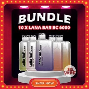 10 X LANA BAR BC 6K / 6000 PUFFS DISPOSABLE - SG VAPE JJ Get 10 pcs X LANA BAR BC 6K / 6000DISPOSABLE with amazing price! FREE DELIVERY The Lana Bar Bc 6000 / 6k Puffs disposable is a signature model from LanaVape, boasting a puff volume ranging from 5000 to 6000 puffs. As the top-selling product of Lana Vape, it offers an impressive selection of over 30 distinct flavors, each containing 3% nicotine . Every flavor delivers a cool and slightly sweet taste that's both invigorating and satisfying. Discover out signature Tie Guan Yin flavor, alongside popular options like Lana bar 6k Freezy Watermelon , Freezy Grapple, Watermelon Strawberry, Freezy Lychee, Lemon Cola, and Freezy Lemon Tea. For those craving extra sweetness, you can also enjoy Zesty Sprite or Fizzy 100 Plus flavors. Specification : Puffs : 6000 Nicotine : 3% Battery Capacity : 850mAh Rechargeable E-liquid Capacity : 13ml ⚠️LANA BAR BC 6000 AVAILABLE FLAVOUR⚠️ Freezy Watermelon Freezy Lychee Lemon Cola Freezy Mango Watermelon Strawberry Peppermint Fizzy 100 Plus Zesty Sprite Freezy Grapple Peach Oolong Freezy Lemon Tea Tie Guan Yin SG VAPE COD SAME DAY DELIVERY , CASH ON DELIVERY ONLY. ORDER BEFORE 5PM , SAME DAY NIGHT SLOT 20:00PM – 23:00PM RECEIVED PARCEL. TAKE BULK ORDER /MORE ORDER PLS CONTACT US : SGVAPEJJ VIEW OUR DAILY NEWS INFORMATION VAPE : SGVAPEJJ