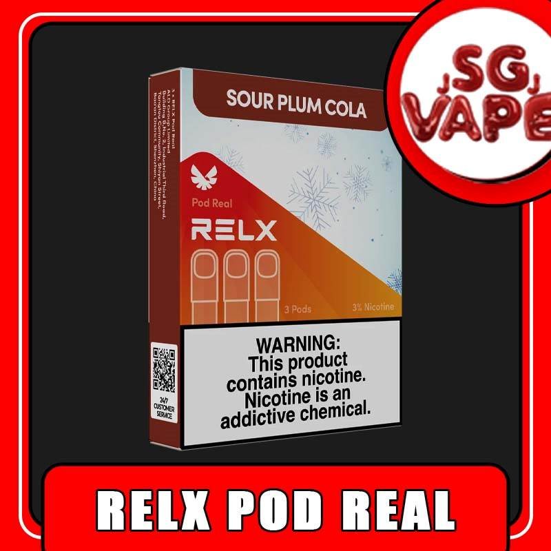 RELX POD REAL INFINITY - SGVAPEJJ VAPE SINGAPORE The RELX Pod Real comes in a package of 3 pods, offering a more cost-effective option at Vape singapore shop online. Powered by VCOT technology, the RELXPod Real delivers superior cooling and richness with a 25% increase. Each pod offers up to 1000 puffs, cumulatively offering up to 3,000 puffs in the 3-pod pack, to ensure a lasting good taste experience. Featuring a visible tank to prevent burnt taste, it also provides exclusive flavors like Chrysanthemum Tea and Sour Plum Cola. Specifications: Per pods last 10000 Puffs Vcot Tech Per box including 3pods Nicotine: 3% Compatible Device With: RELX Mini RELX Infinity RELX Infinity 2 RELX Phantom DD Cube ⚠️RELX POD REAL FLAVOUR LIST⚠️ TieGuanYin Tea Longjing Tea Icy Mineral Water Root Beer Sour Plum Cola Sakura Grape Chrysanthemum Tea Sea Salt Lemon Pink Guava Strawberry Burst Pineapple SG VAPE COD SAME DAY DELIVERY , CASH ON DELIVERY ONLY. ORDER BEFORE 5PM , SAME DAY NIGHT SLOT 20:00 PM – 23:00 PM RECEIVED PARCEL. TAKE BULK ORDER /MORE ORDER PLS CONTACT US : SGVAPEJJ VIEW OUR DAILY NEWS INFORMATION VAPE : SGVAPEJJ