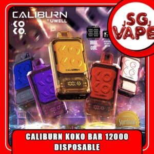 UWELL CALIBURN KOKO BAR 12K ( 12000 ) PUFFS DISPOSABLE - SGVAPEJJ VAPE SINGAPORE The Uwell Caliburn Koko Bar 12K ( 12000 Puffs ) Vape Ready stock at Singapore sg shop on sale for same day delivery. The Caliburn BAR 12k puffs is a revolutionary disposable vape that has taken the vaping industry by storm. This powerful and feature-rich device boasts an impressive array of specifications and capabilities, making it an attractive choice for both novice and experienced vapers alike. In this in-depth review, we’ll explore the various aspects of the Caliburn BAR S12000, providing you with all the information you need to make an informed decision about whether this disposable vape is the right fit for your vaping needs. Specifications: Battery Capacity: 800 mAh E-Liquid Capacity: 20 mL Nicotine Strength: 5% (50 mg/mL) Power Modes: Boost Mode (22W) and Regular Mode (16W) Coil: Dual 1.2-ohm coil (UWELL’s patented Flagship Dual Coil atomization system) Puff Count: Up to 12,000 puffs Charging: USB Type-C charging port Airflow: Adjustable airflow control Display: Smart LED screen with multiple animations ⚠️CALIBURN KOKO BAR 12K DISPOSABLE FLAVOUR LIST⚠️ Watermelon Watermelon Pineapple Strawberry Vanilla Custard Tobacco Triple Melon Mango Mango Pudding Oat Flakes Plum Guava Lime Lychee Apple Snow Pear SG VAPE COD SAME DAY DELIVERY , CASH ON DELIVERY ONLY. ORDER BEFORE 5PM , SAME DAY NIGHT SLOT 20:00 PM – 23:00 PM RECEIVED PARCEL. TAKE BULK ORDER /MORE ORDER PLS CONTACT US : SGVAPEJJ VIEW OUR DAILY NEWS INFORMATION VAPE : SGVAPEJJ